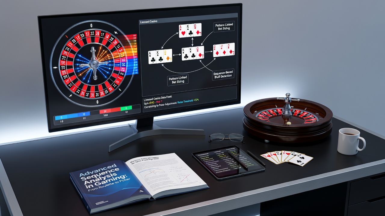 Visualisierung der Verknüpfung von Roulette-Sequenzen und Pokerhandanpassungen durch Analysesoftware