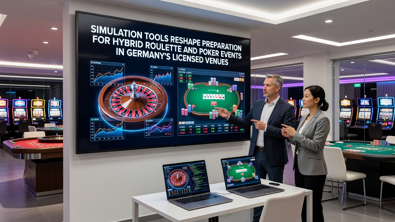 Training mit Simulationssoftware in einem deutschen Casino
