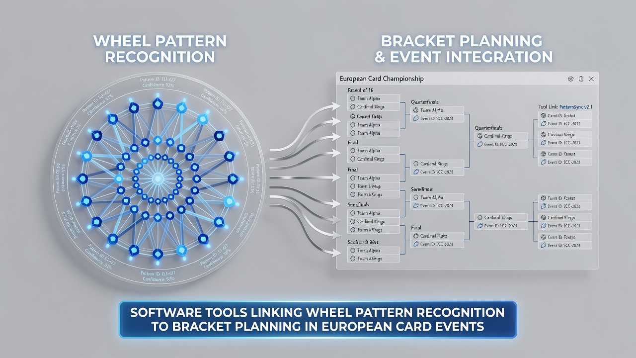 Detailed view of bracket planning dashboard integrated with wheel pattern recognition algorithms for European card tournaments